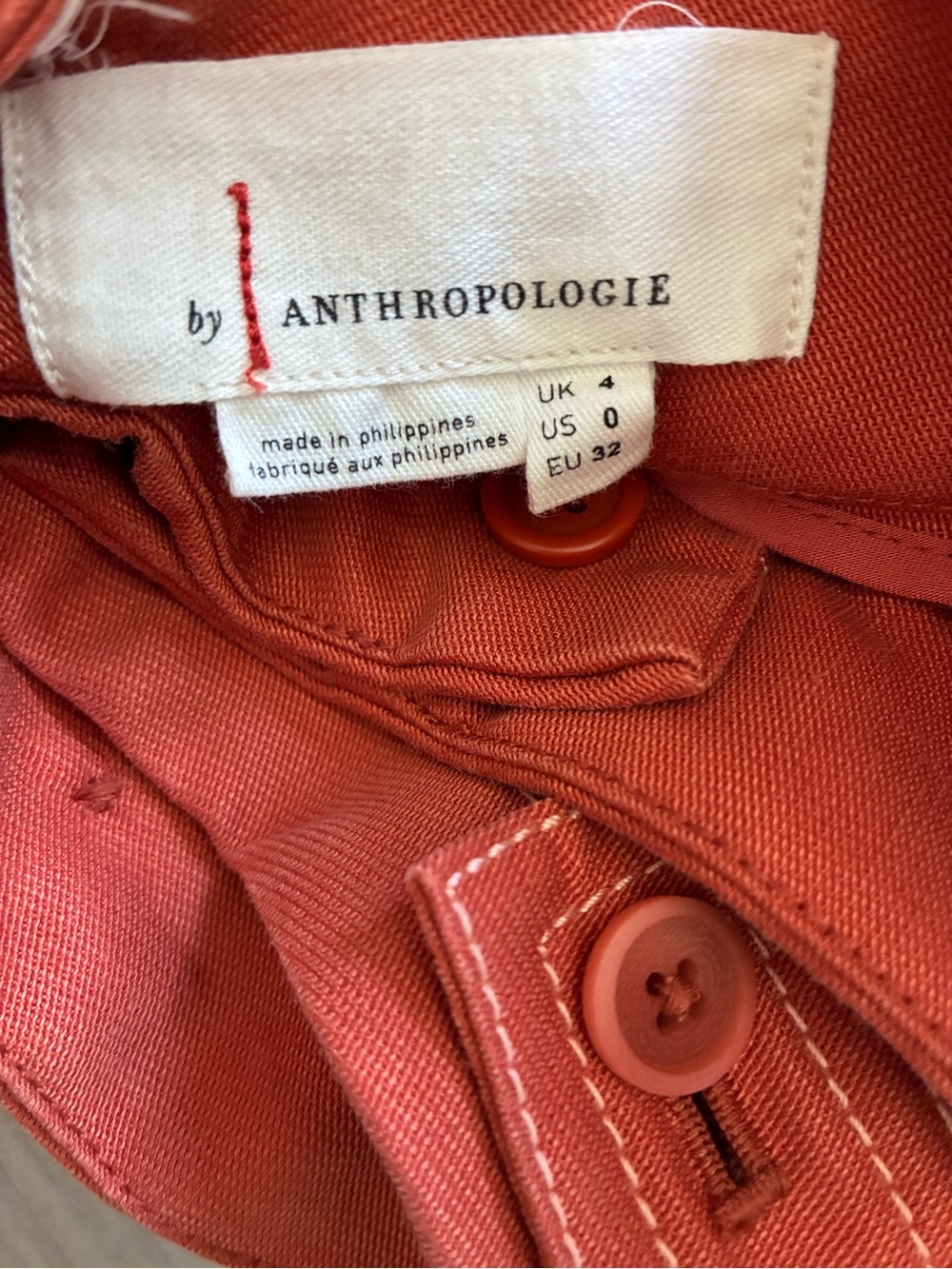 Anthropologie Conclave Trousers Wide-Leg Pants in Burnt Orange - Picture 5 of 12